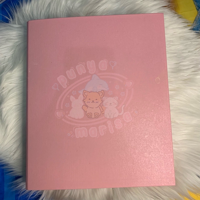 

[ preloved ] binder bantex musky pink a4 included sleeve ultrapro