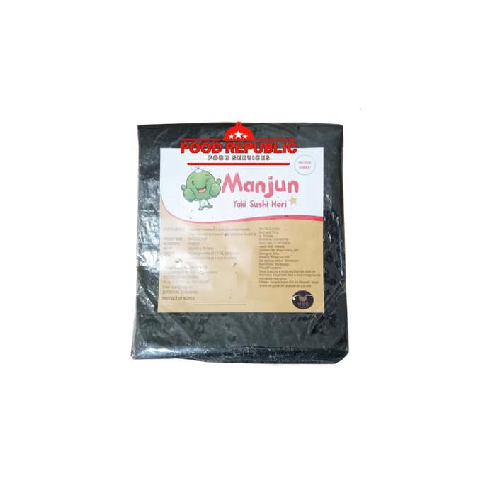 

YAKI SUSHI NORI MANJUN 50 LEMBAR SEAWEED - RUMPUT LAUT HALAL KOREA