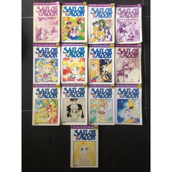 Lepasan Set Serial Cantik Sailor Moon 4pcs Naoko Takeuchi second RARE