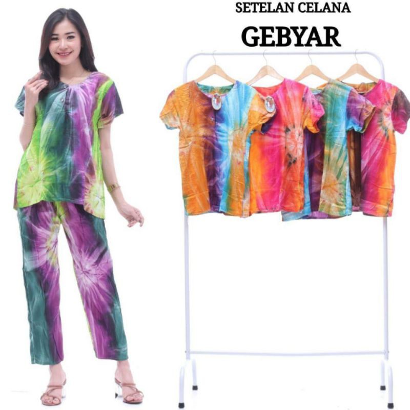 set celana panjang batik
