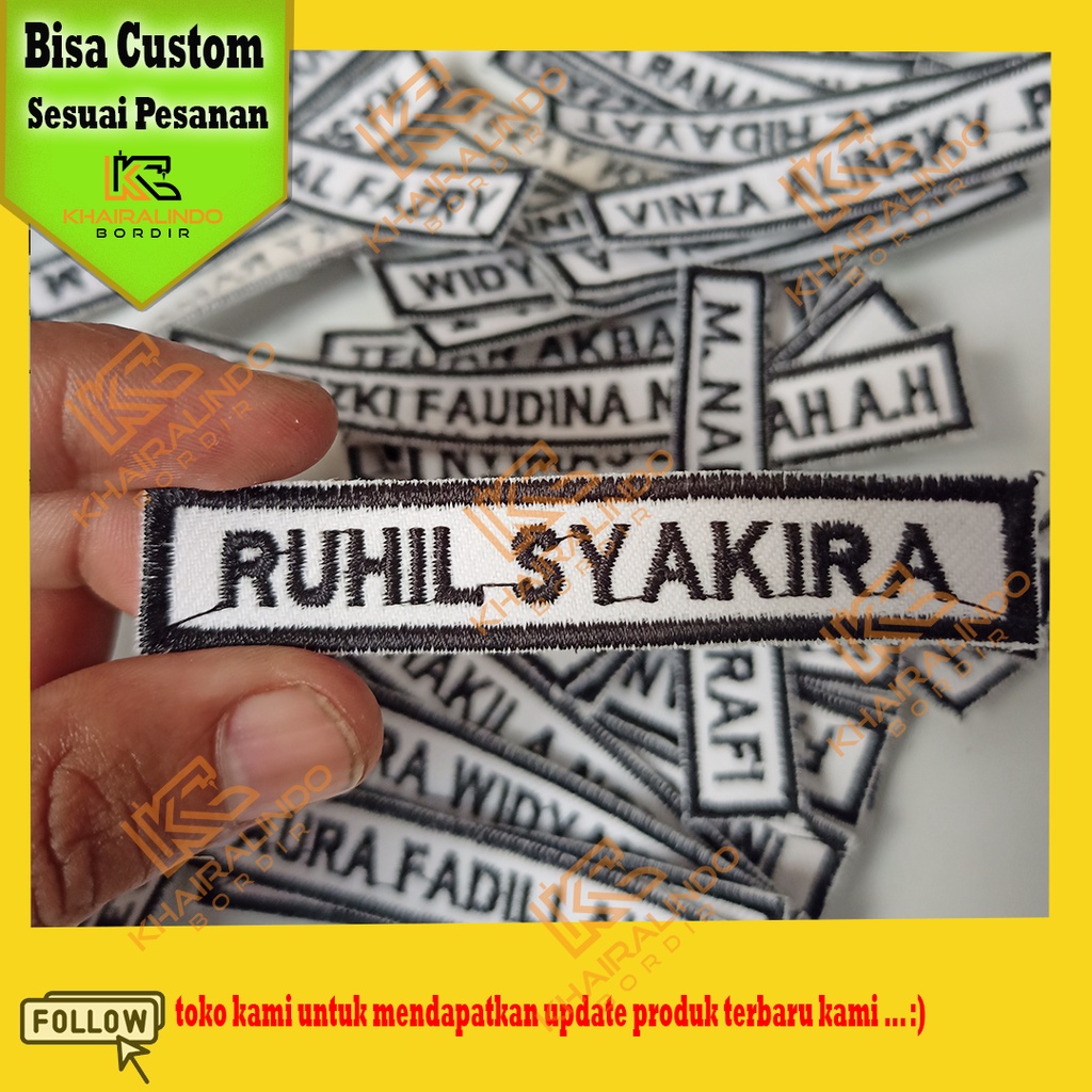 

bordir komputer papan nama sekolah