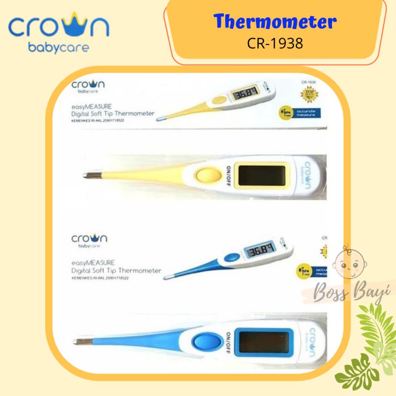 CROWN BabyCare Digital Thermometer Alat Pengukur Suhu Tubuh (Termometer)