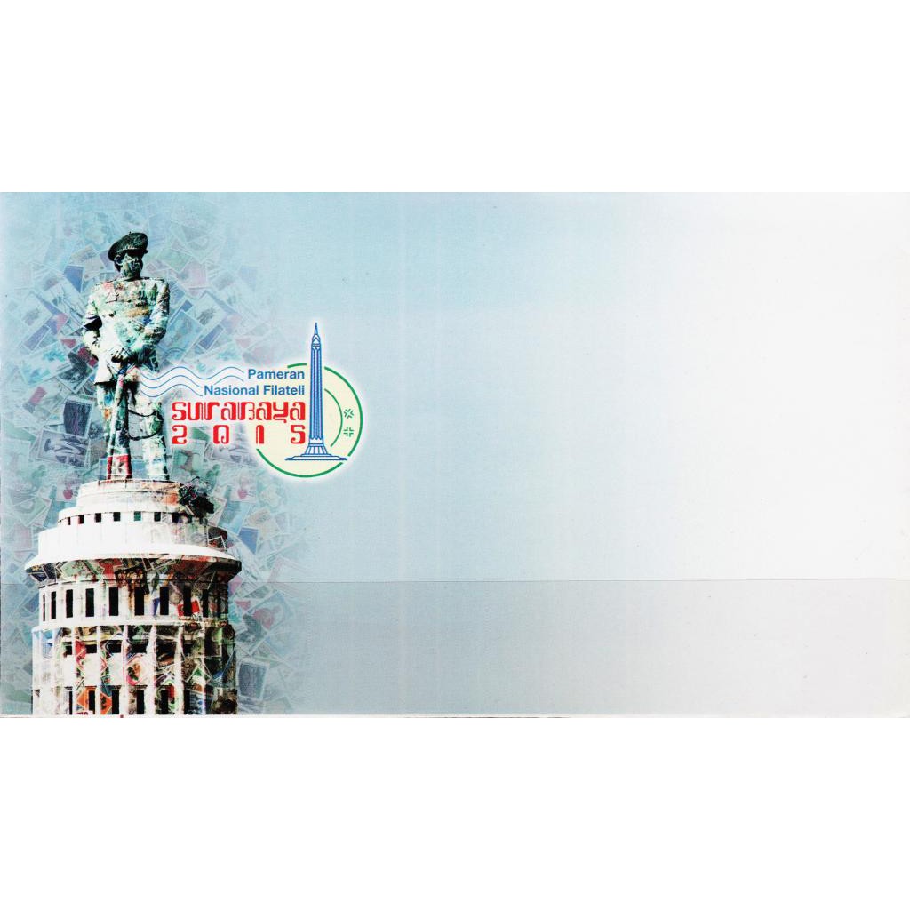 

Perangko Filateli A74 - Indonesia Blank Commeorative Cover 2015 SURABAYA 2015