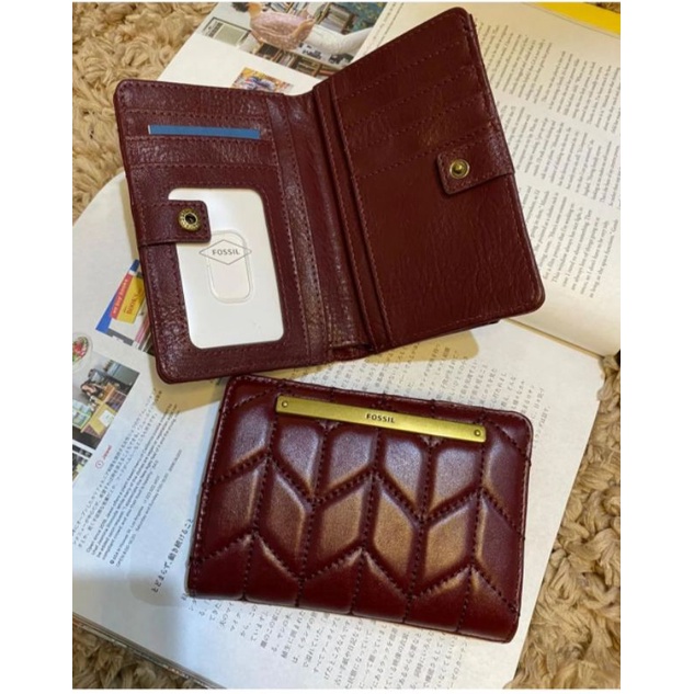 Fossil Liza Wallet Multifunction Wine Color