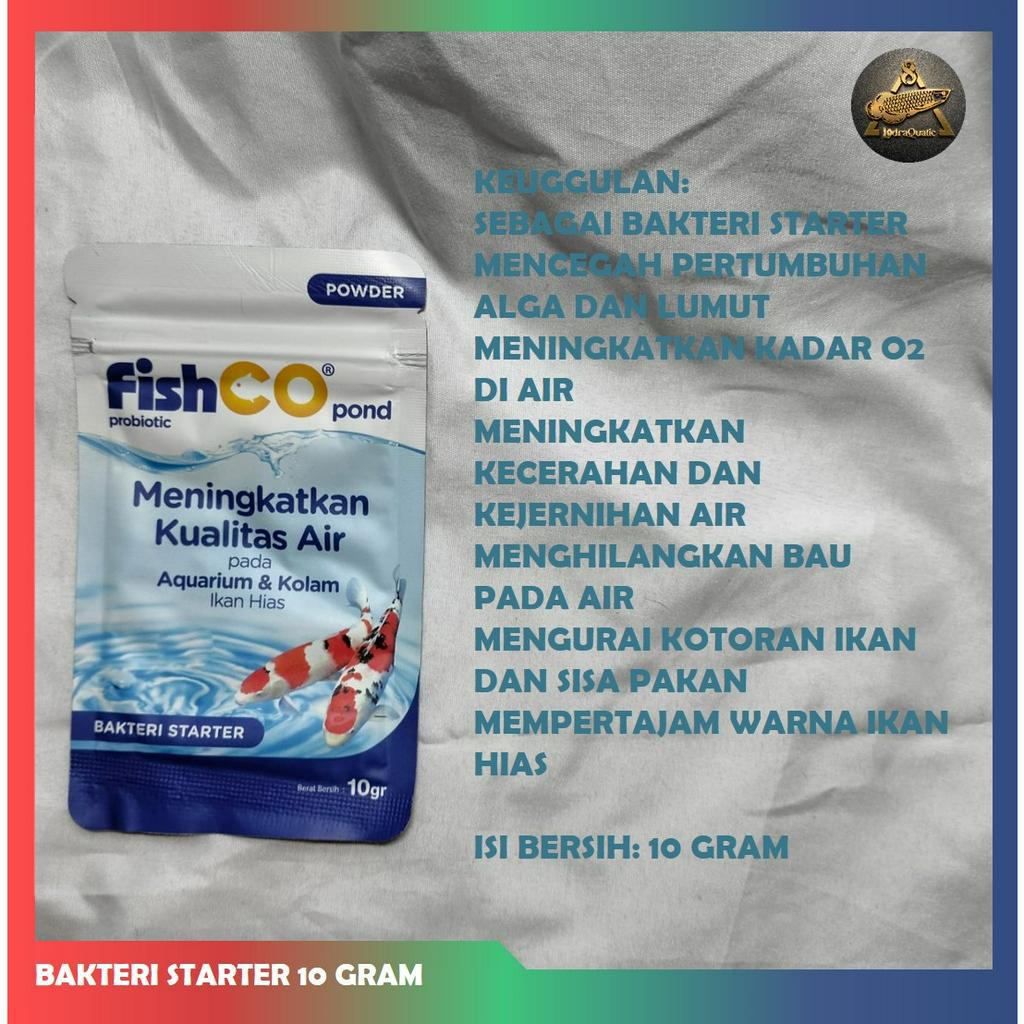 BAKTERI STARTER 10 GRAM BAKTERI BAIK PROBIOTIK PENJERNIH AIR AQUARIUM KOLAM FILTER AQUASCAPE MEDIA FILTRASI AIR