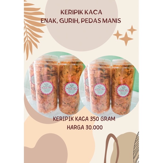 

KERIPIK KACA ENAK GURIH PEDAS MANIS