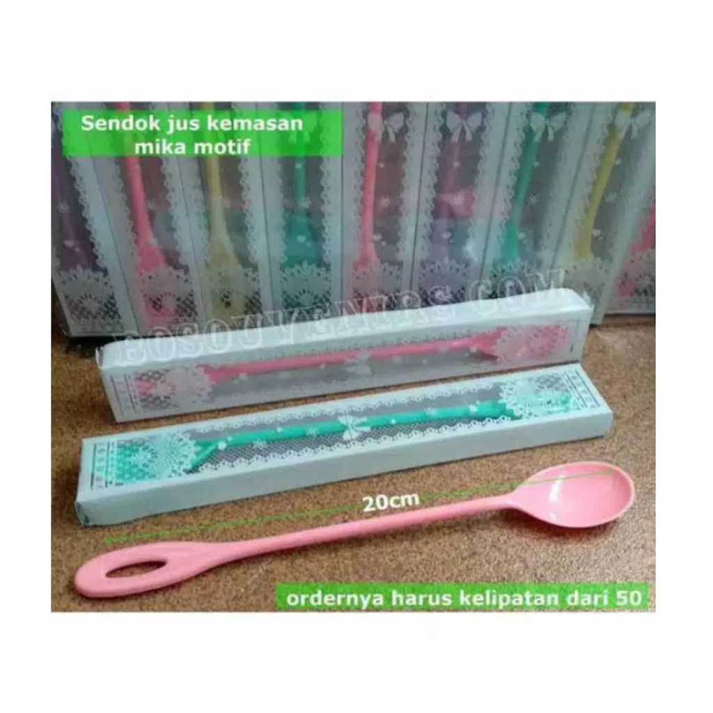 Souvenir Sendok Jus Mika / Sendok Es krim kemasan mika / Souvenir