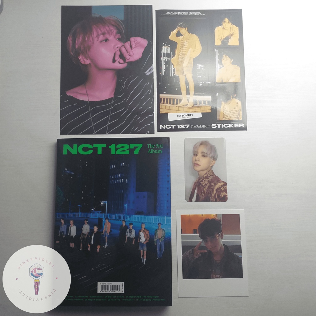 NCT 127 Sticker Album Seoul City Ver. Unsealed Fullset — PC Jungwoo Polaroid Pola Event Mark Postcar