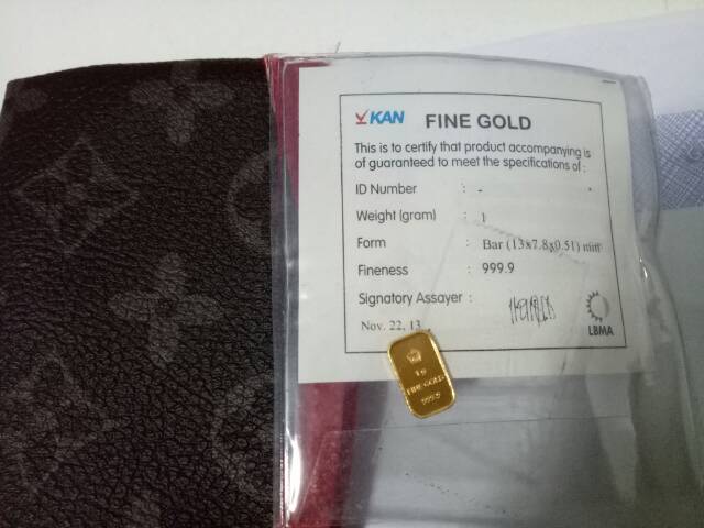 Logam mulia emas antam 1 gram sertifikat, hanya menjual emas asli/ fine gold-2