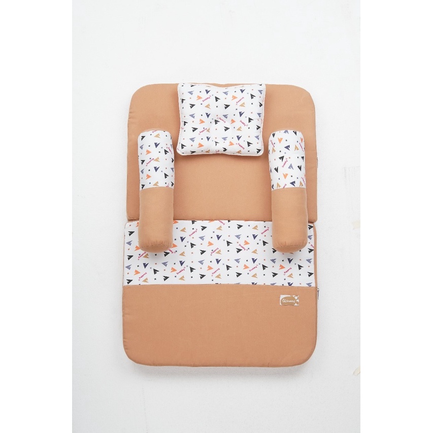 [2 kg] Snobby Kasur Bayi Lipat  + Kelambu Print Summit Series - TPK 6292-Creme
