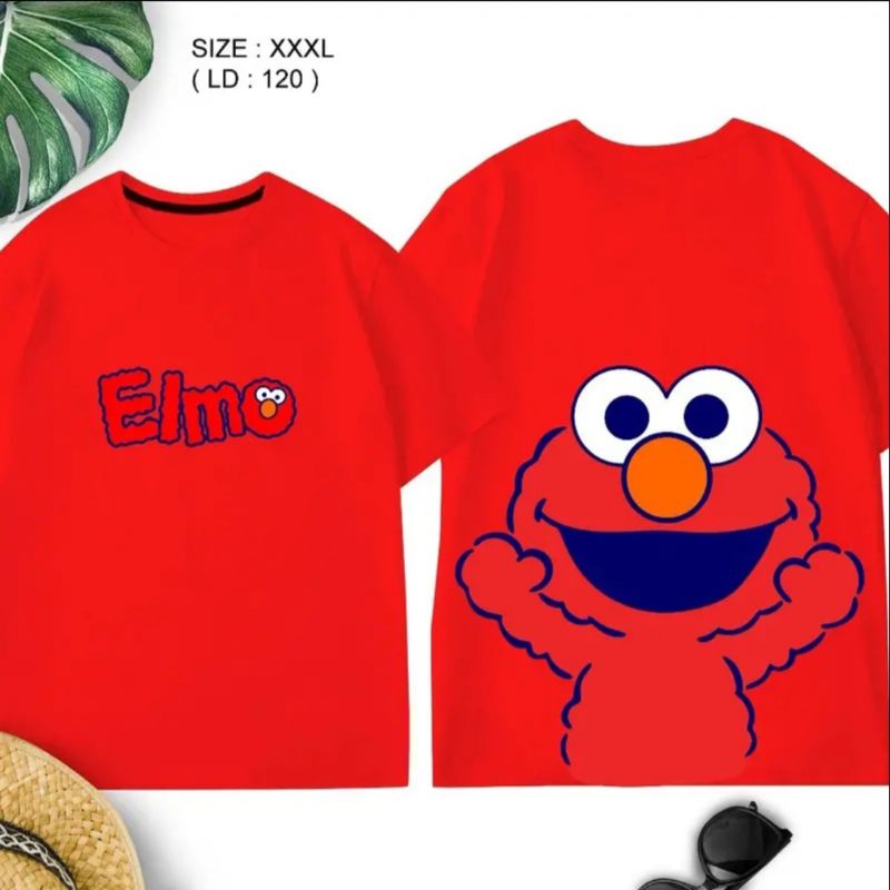 JUMBO Kaos Oversize Elmo Merah