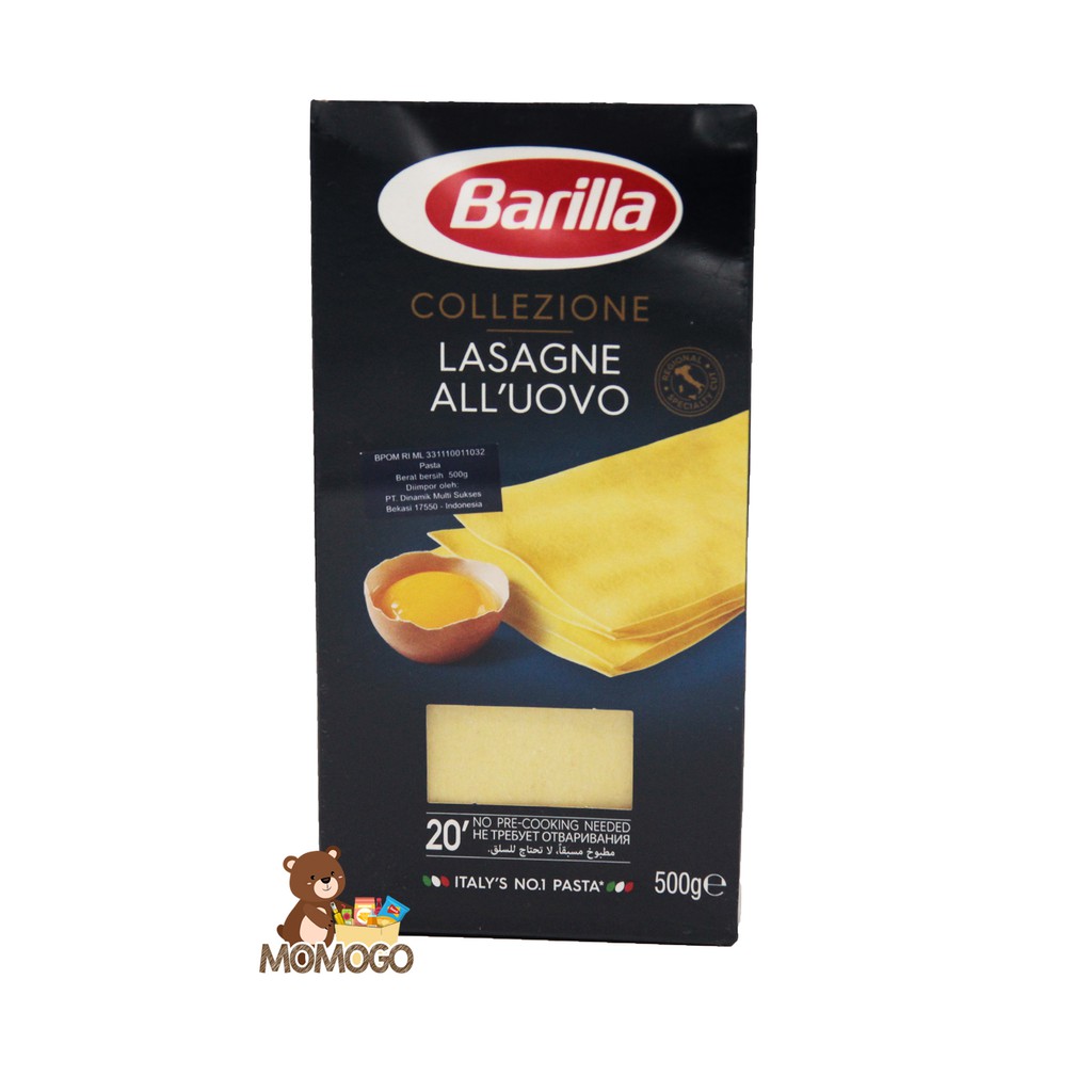 

BARILLA LASAGNA PASTA 500gr