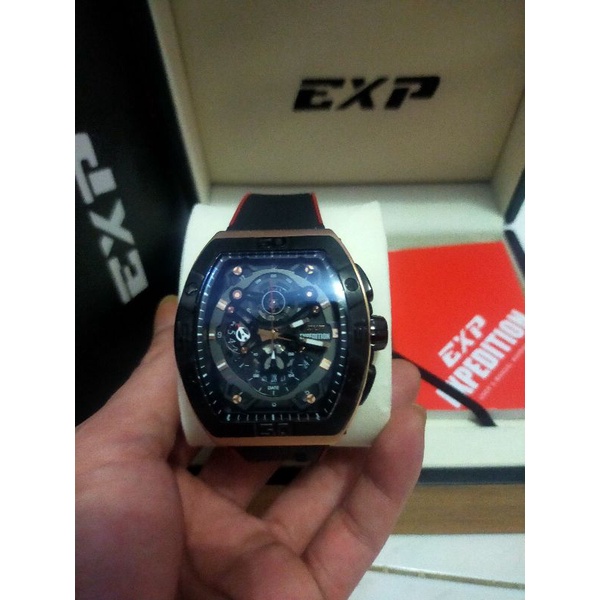 ORIGINAL Jam Tangan Pria Expedition Rubber E 6800 / E6800 / 6800 bekas mulus