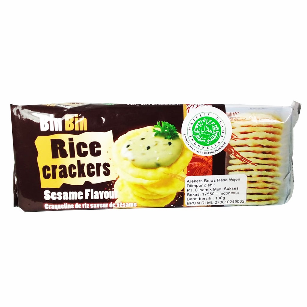 

BIN BIN RICE CRACKERS SESAME FLAVOUR 100G