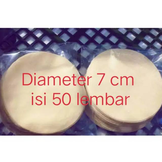 Kulit dimsum,50 lembar/pack,ukuran 7 cm