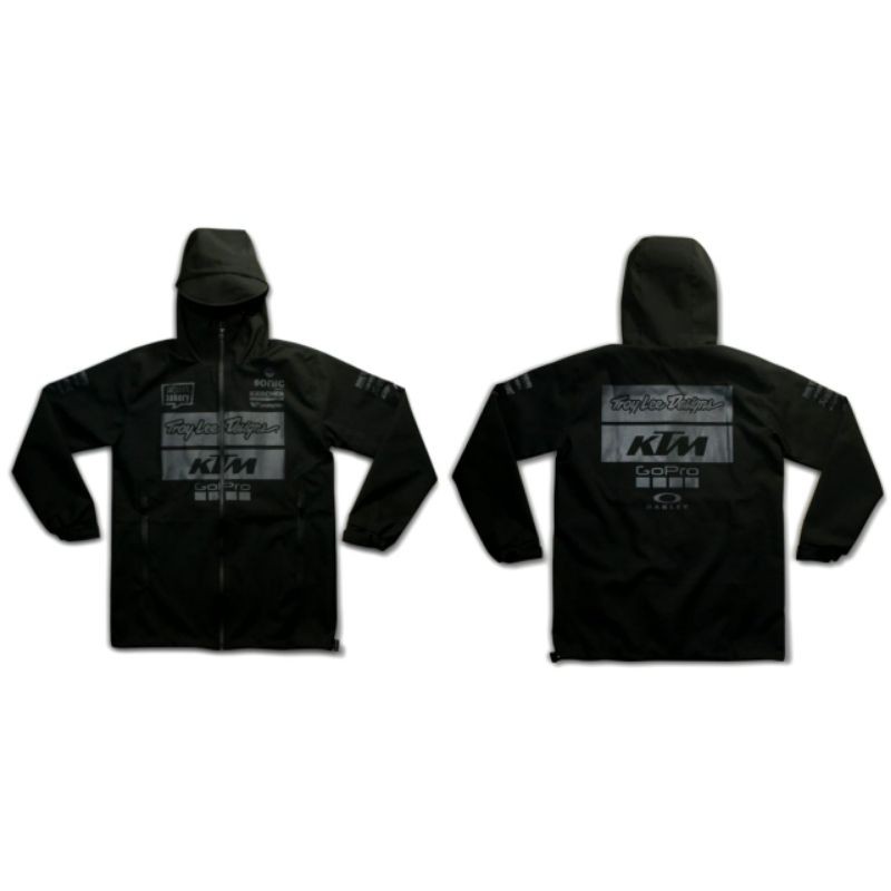 JAKET WATERPROFF KTM TLD HITAM - WATERPROFF - JAKET TRAIL - OFFROAD - MOTOCROSS