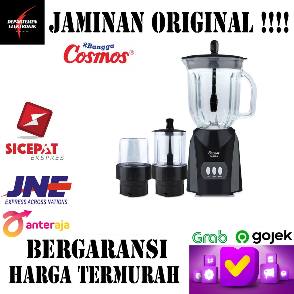 Cosmos CB 282 G – Blender Gelas 2 Liter 380 Watt MURAH BANGET / GARANSI RESMI