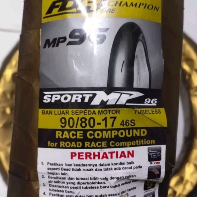 Ban luar tubles tubeless 90 80 17 sport mp96 fdr race compound