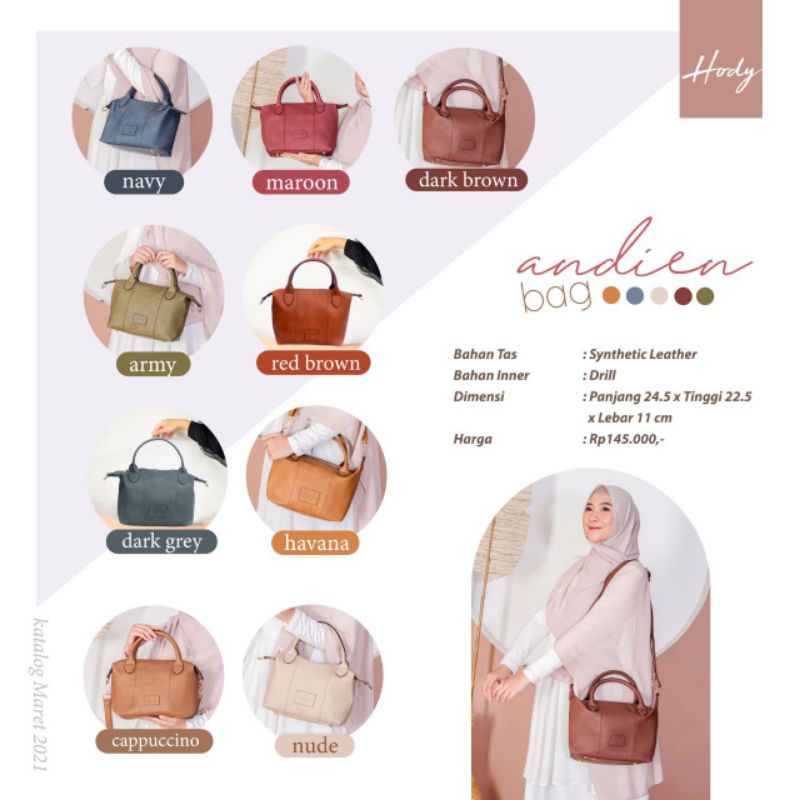 Andien Bag By Hody Sling Bag Wanita Tas Kulit Wanita Berkualitas tas Selempang Wanita Bahan Kulit Si