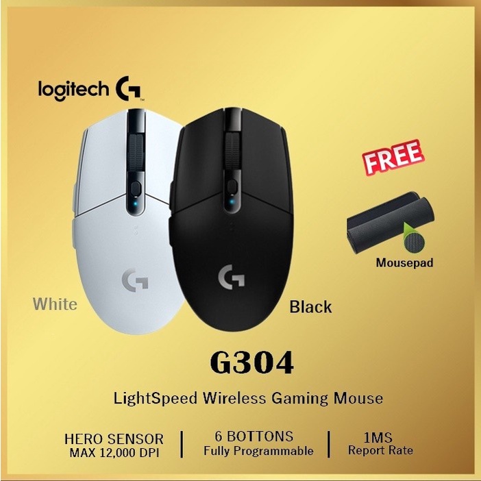 Logitech G304 Lightspeed Wireless Gaming Mouse - Logitech G-304