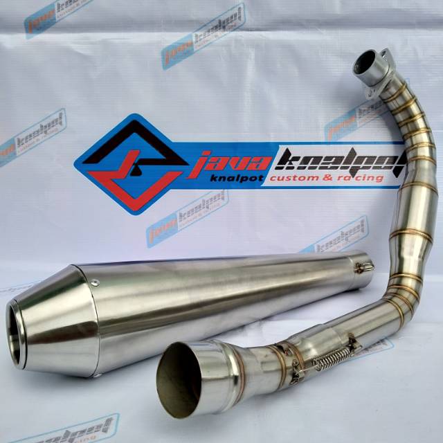 Knalpot Japstyle basic mesin tiger lama gl pro cb100 megapro
