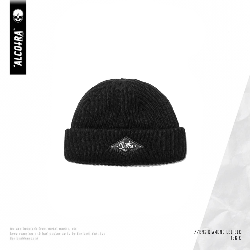 BNS DIAMOND LBL BLK // BEANIE DIAMOND LABEL BLACK