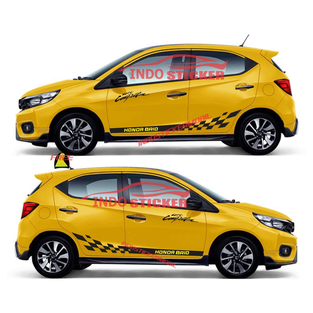 STICKER HONDA BRIO STICKER STIKER MOBIL ALL NEW HONDA BRIO SATYA TERLARIS