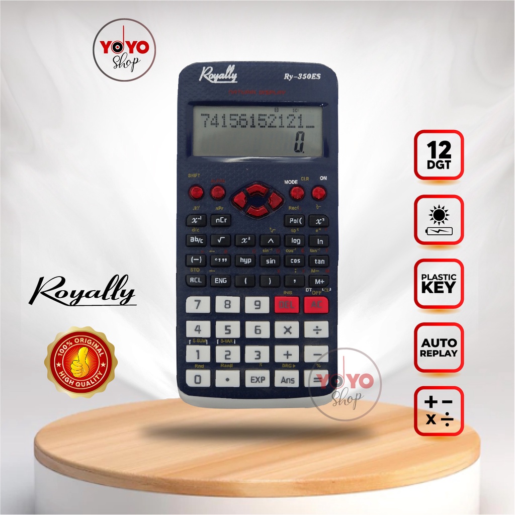 Jual KALKULATOR ROYALLY ILMIAH HITUNG MINI CASIO CALCULATOR BESAR