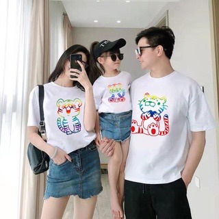 MYSTIQUE.ID-BAJU KAOS FAMILY MACAN PELANGI 2022  T-SHIRT LUCU DAN AESTHETIC