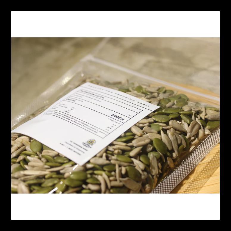 

READY! ROASTED MIX SUNFLOWER & PUMPKIN SEEDS / KUACI & LABU PANGGANG 1KG TERMURAH