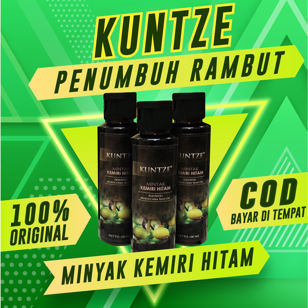 Minyak kemiri perawatan rambut rontok / Minyak kemiri anti botak / Kuntze minyak kemiri / Minyak kemiri penyubur rambut / Penumbuh rambut / Minyak kemiri hitam original BPOM