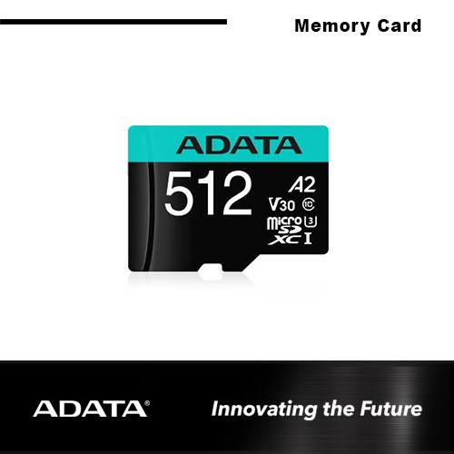 ADATA Premier Pro MICRO SDXC UHS-I U3 V30S 100/75 MB/s 512GB - TOSCA