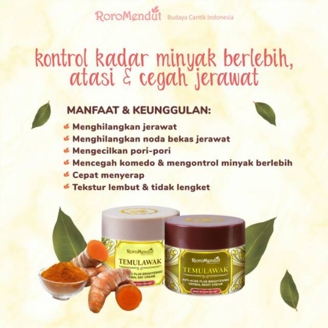 

Day n Night Cream Anti Acne Temulawak