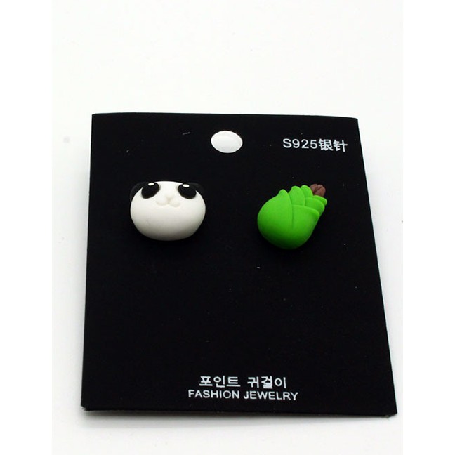 LRC Anting Tusuk Fashion Asymmetrical Stud Earrings