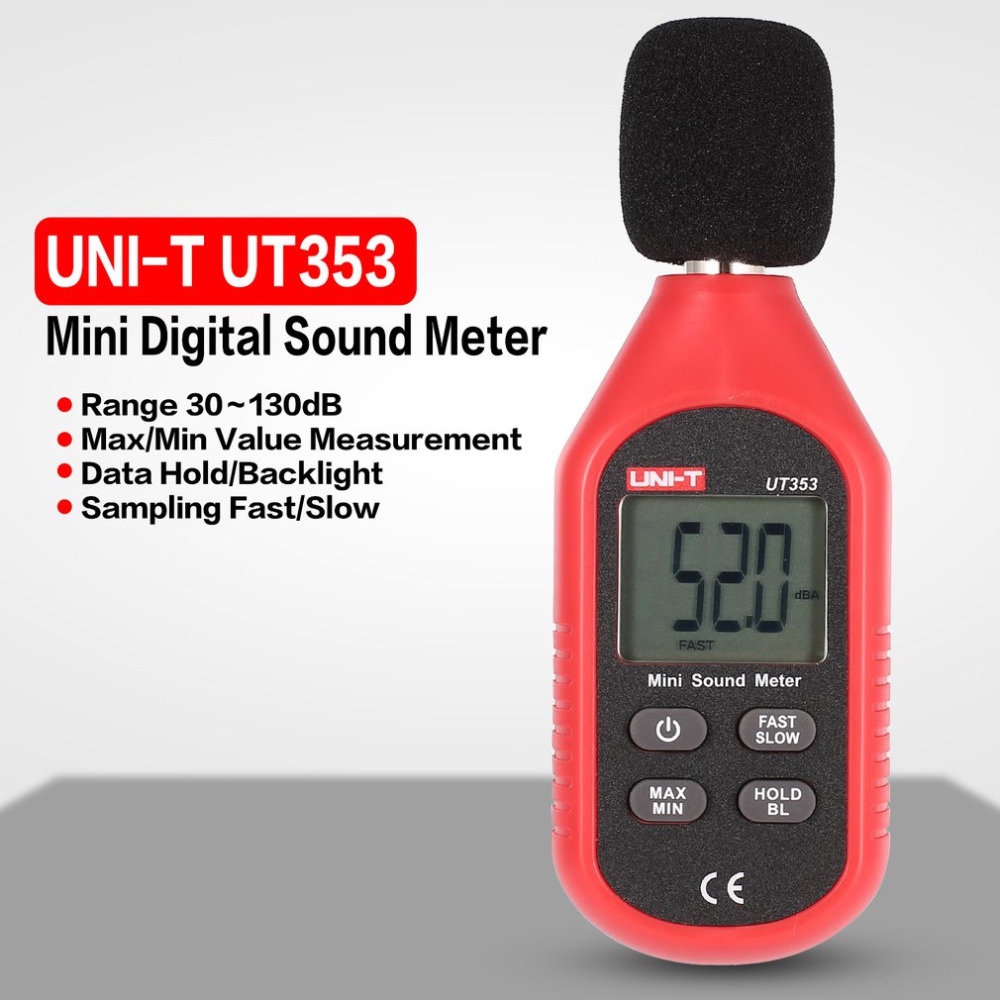 UNI-T UT353 Sound Noise Level Meter Desibel Desible Alat Pengukur Suara Tester Mini LCD UT-353 UT 353