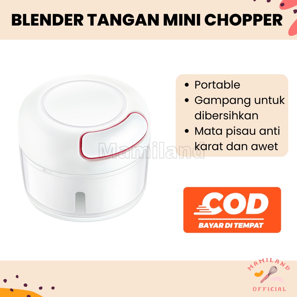 (BC) Blender Mini Chopper Food Processor Makanan Bayi Bumbu MPASI