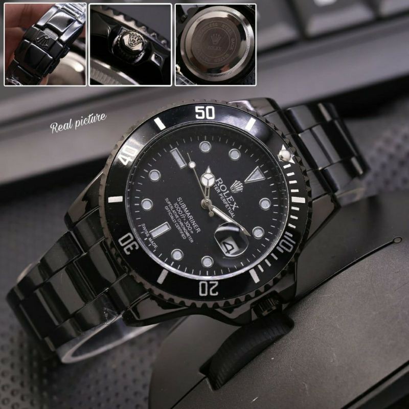 Jam Tangan Pria Rolex Submariner Full Black - Jam Tangan Rolex Submariner Hitam