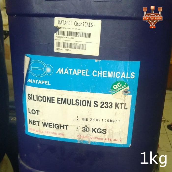 Silicone Emulsion 233 KTL 1 kg Silikon Emulsi SE 233 KTL Bibit Semir Ban 1 Kg