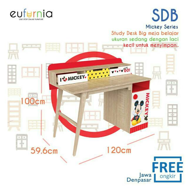 100 FREE ONGKIR Olympic  Kids Study Desk Big Meja  