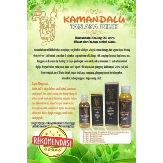 Minyak urut Kamandalu healing oil 60ml &amp; 100ml