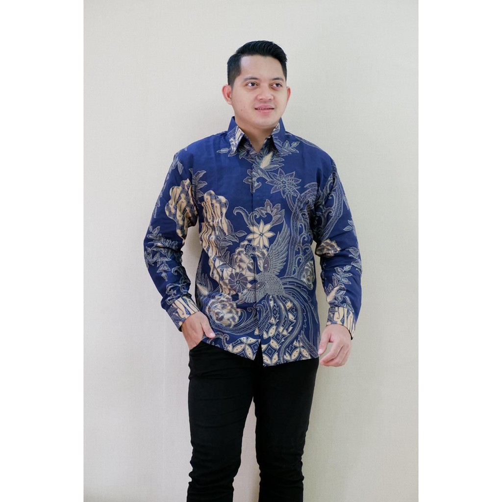 12 MOTIF TERBARU BAJU kemeja batik pria lengan panjang terbaru ORIGINAL  PENDEK modern PREMIUM 16