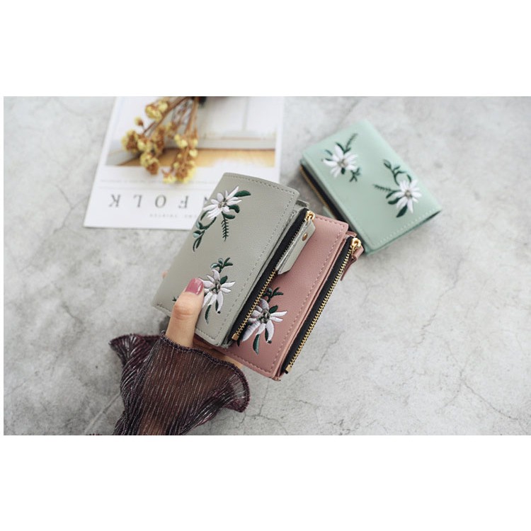 Dompet Motif Bunga Elegan Stylish Terpopuler