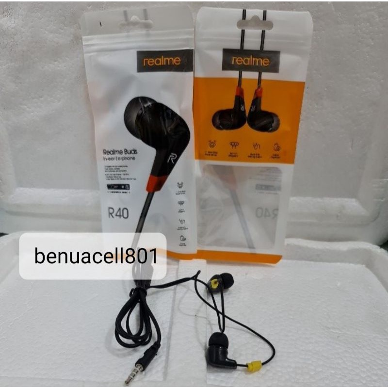 Handsfree headset earphone Realme buds R40