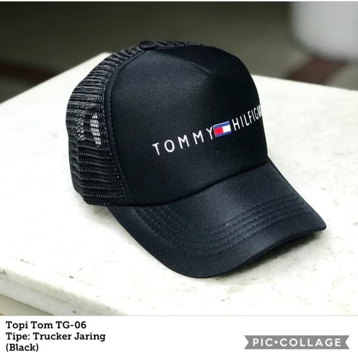 (( BISA COD )) TOPI TOMMY HILFIGER TRUCKER TOPI JARING PRIA BASEBALL CAP - Q2 ( TERLENGKAP )