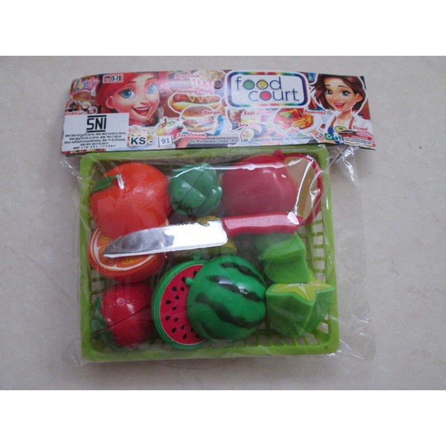 Mainan Buah Potong Magnet Mainan Edukasi Anak