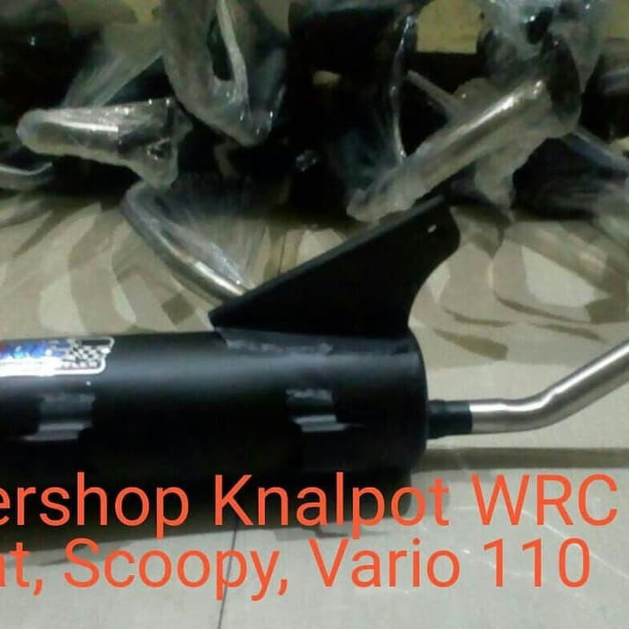 (T) LARIS knalpot WRC standard Racing matic Yamaha Honda leher stainless