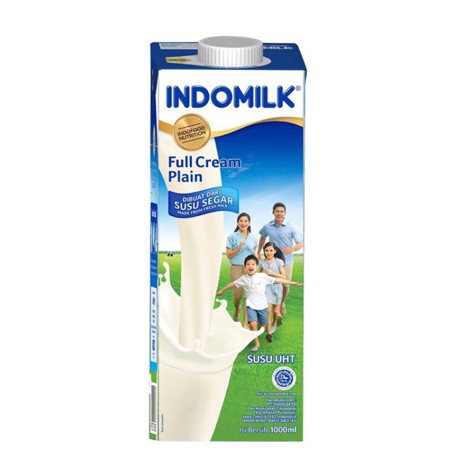 

Indomilk Susu UHT Fullcream Plain 1L