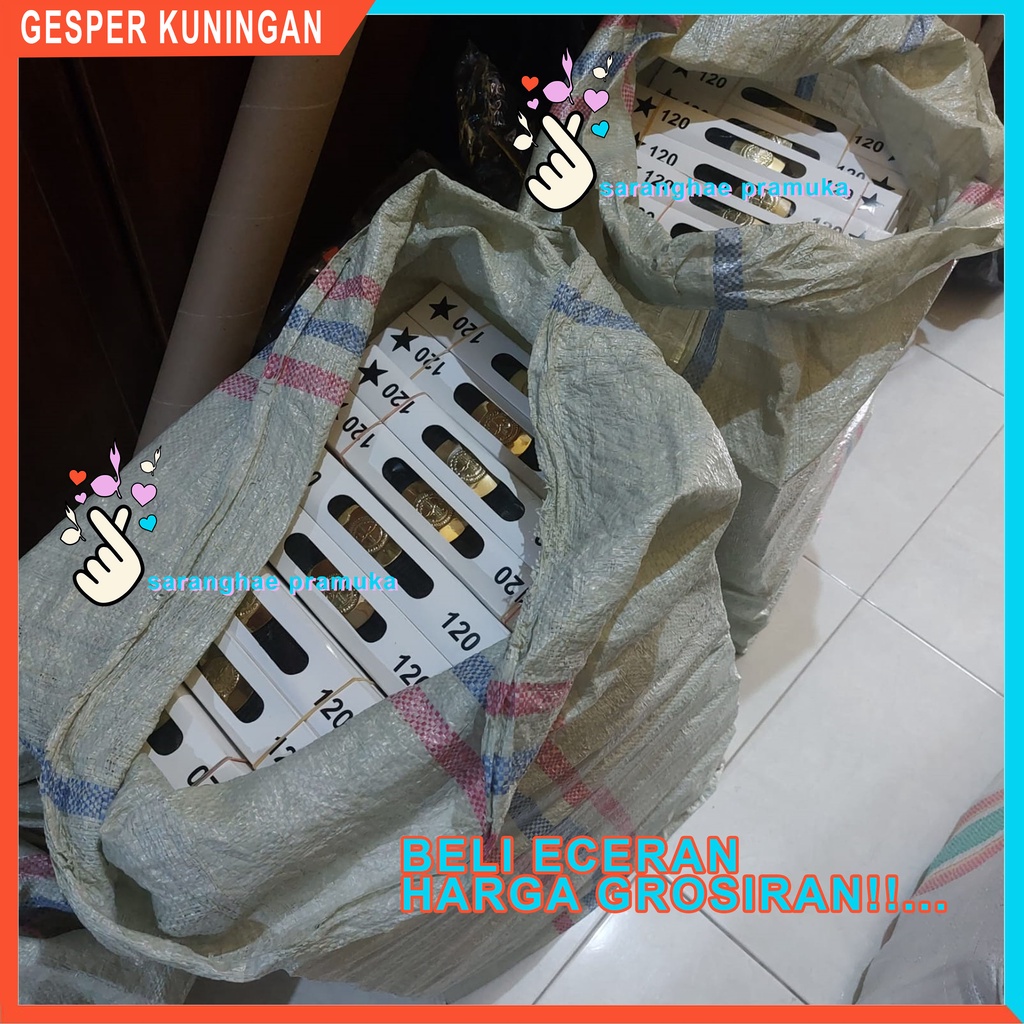 Sabuk Ikat Pinggang Pramuka Gesper Kuningan Timbul