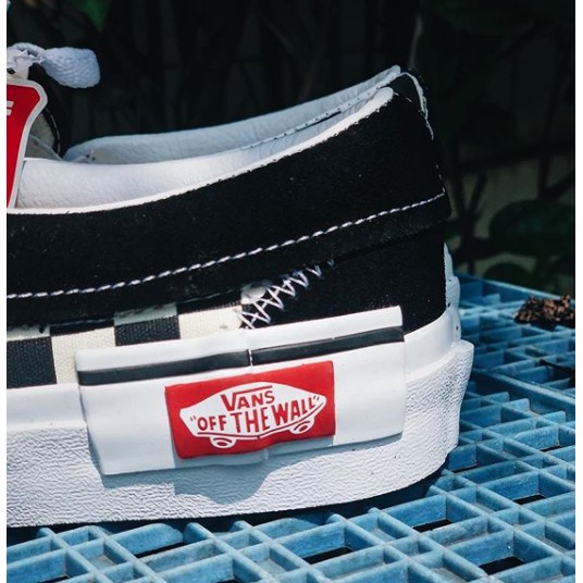 Vans Slipon Cut and Paste Black White