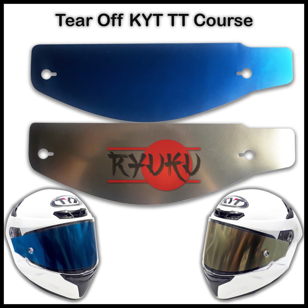 Tear Off Iridium Helm KYT TT Course